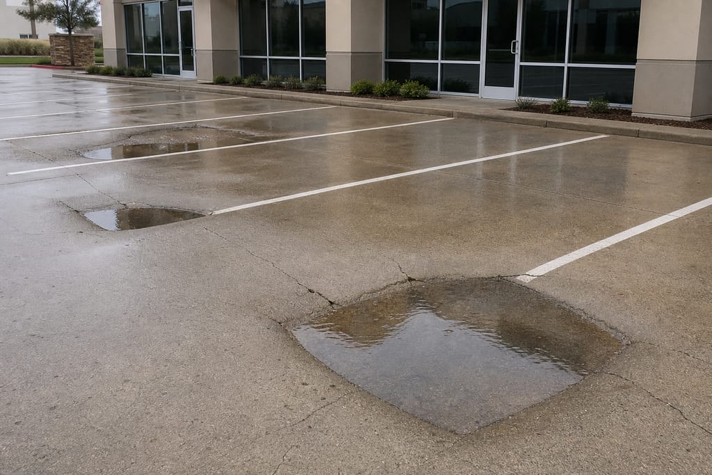 Commercial Driveway & Parking Lot Lifting photo