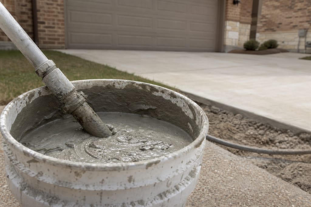 Portland cement slurry photo