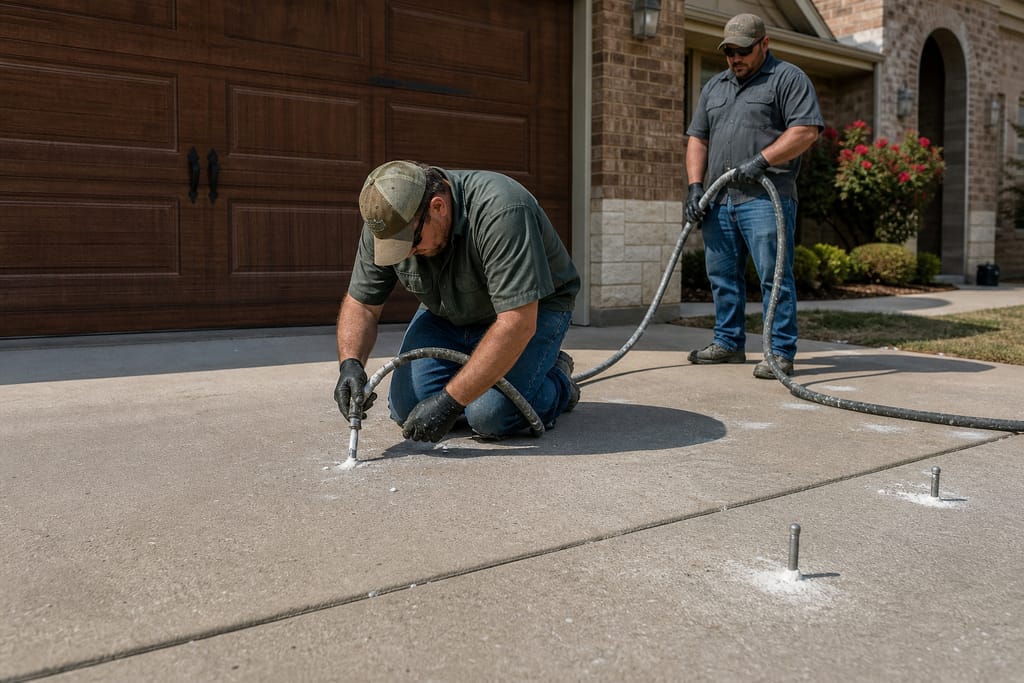Inject foam or slurry photo